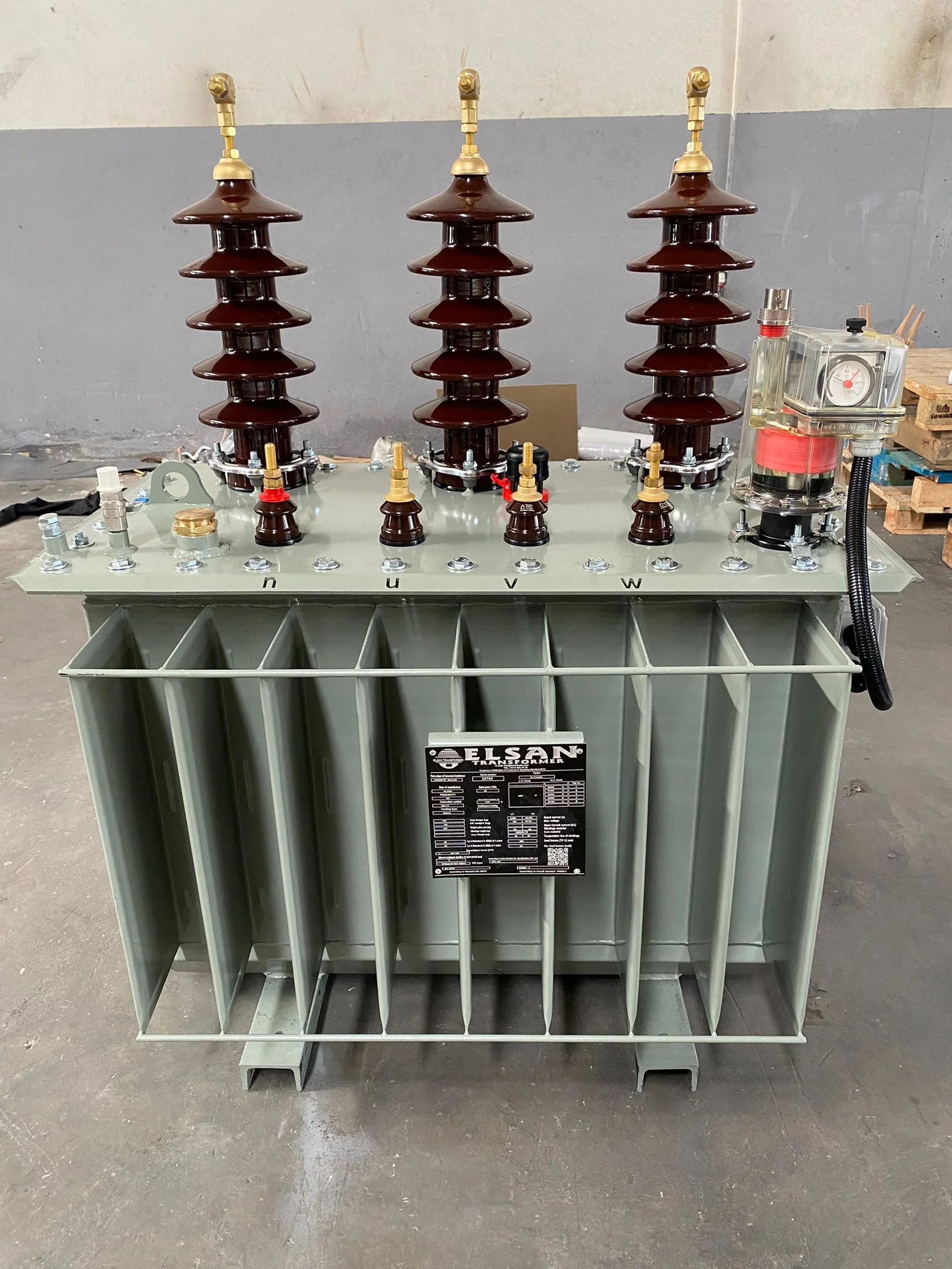 Transformer installation at a power substation