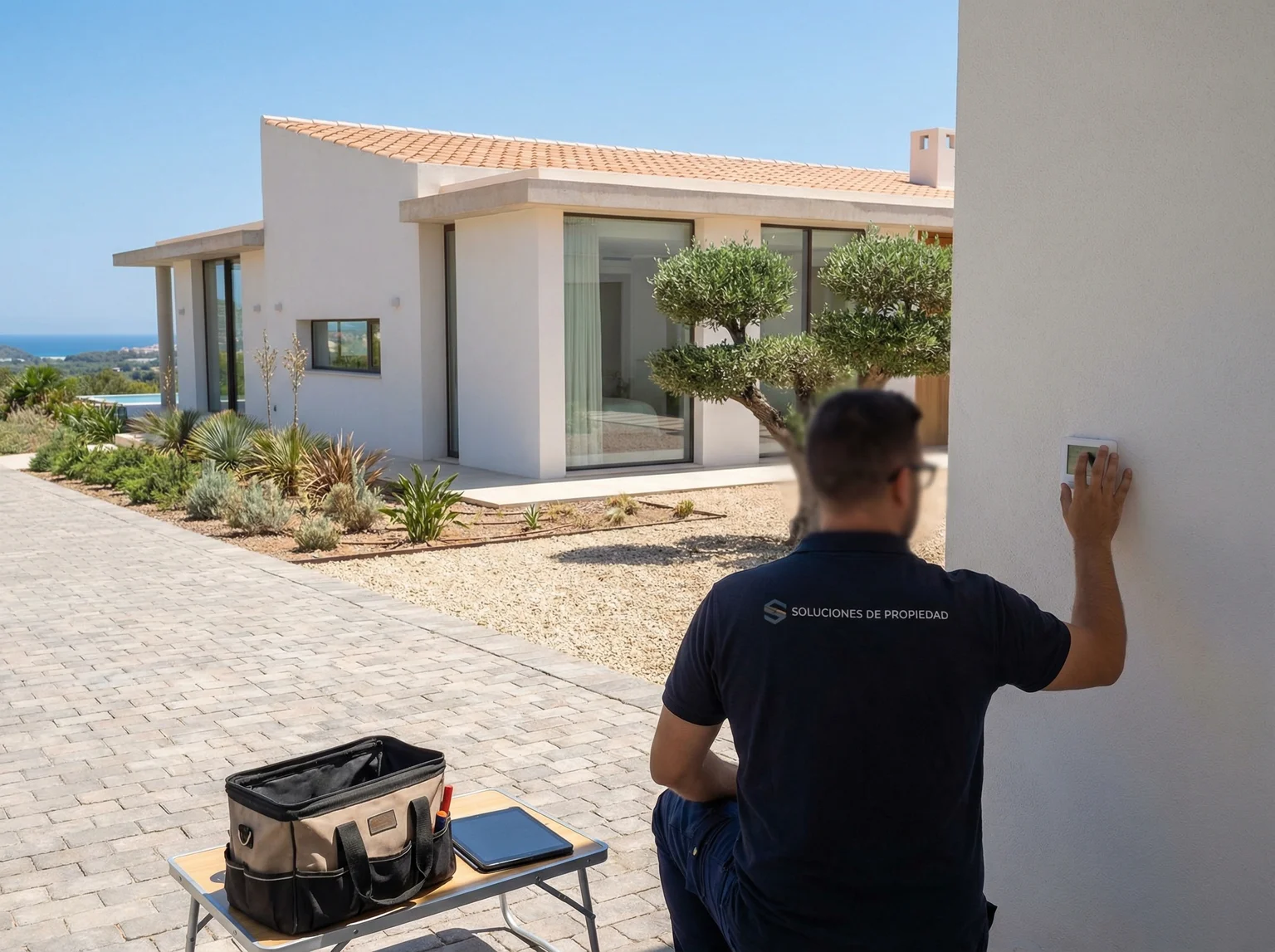 Website design for property services business including cleaning and maintenance services