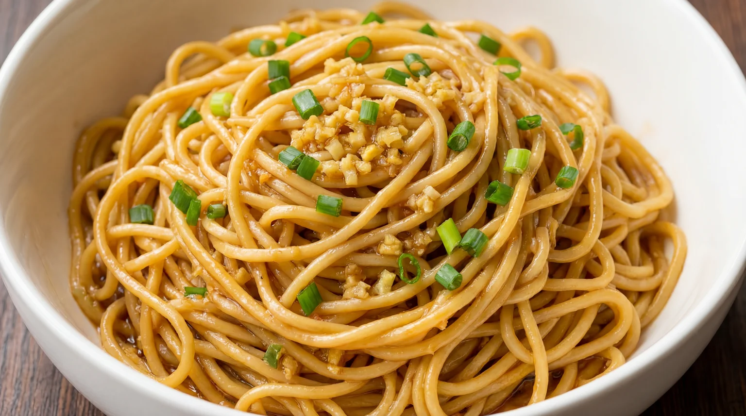 Easy Ginger Scallion Noodles Recipe - Cantonese Style Noodle Recipe
