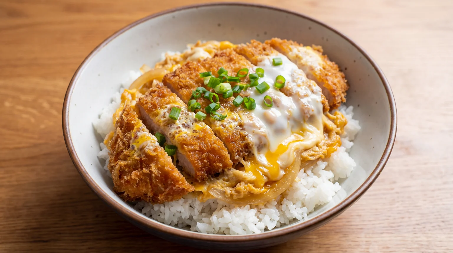 Japanese Katsu Bowl with Tonkatsu Sauce