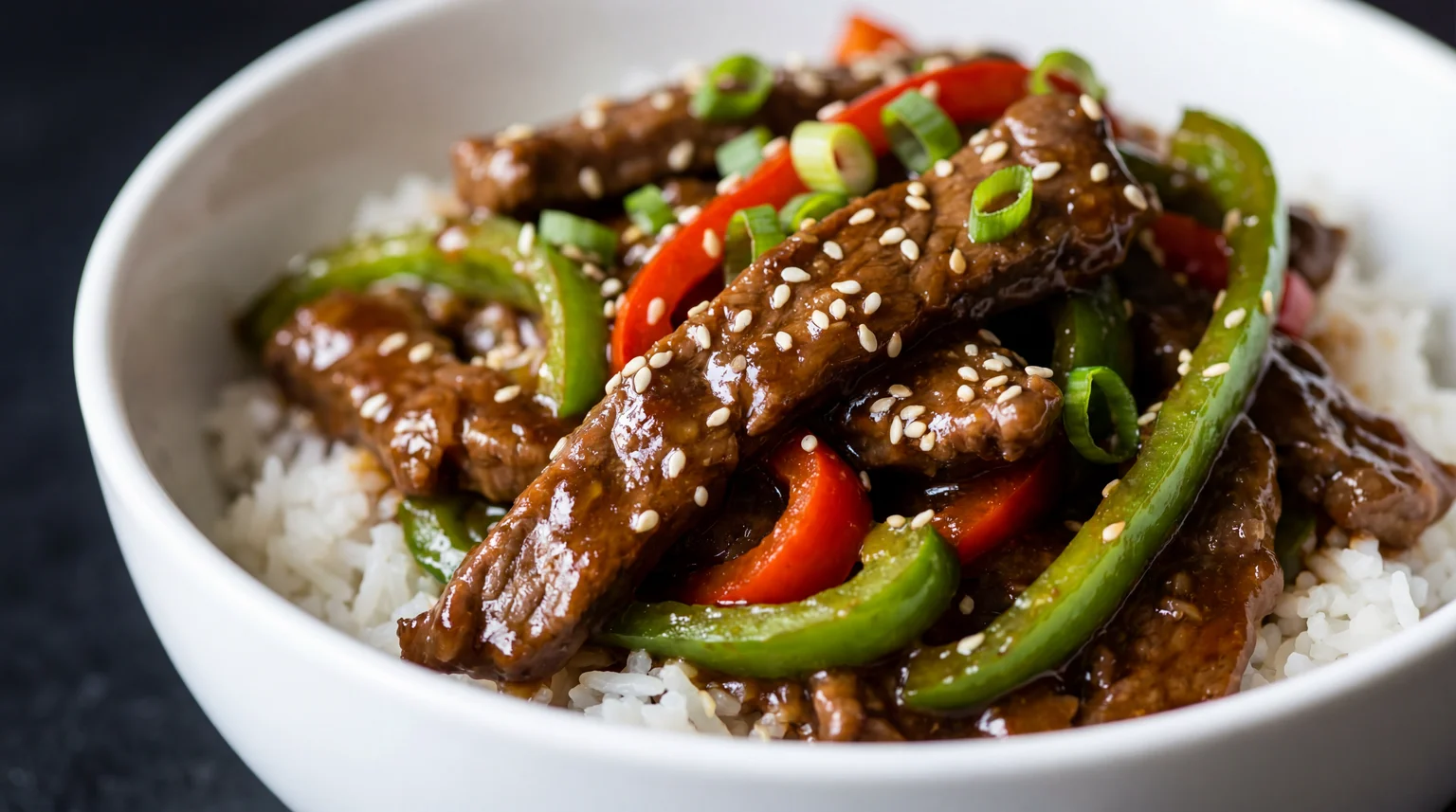 Easy Pepper Steak Stir Fry Recipe - Chinese Style Beef Stir Fry Recipe