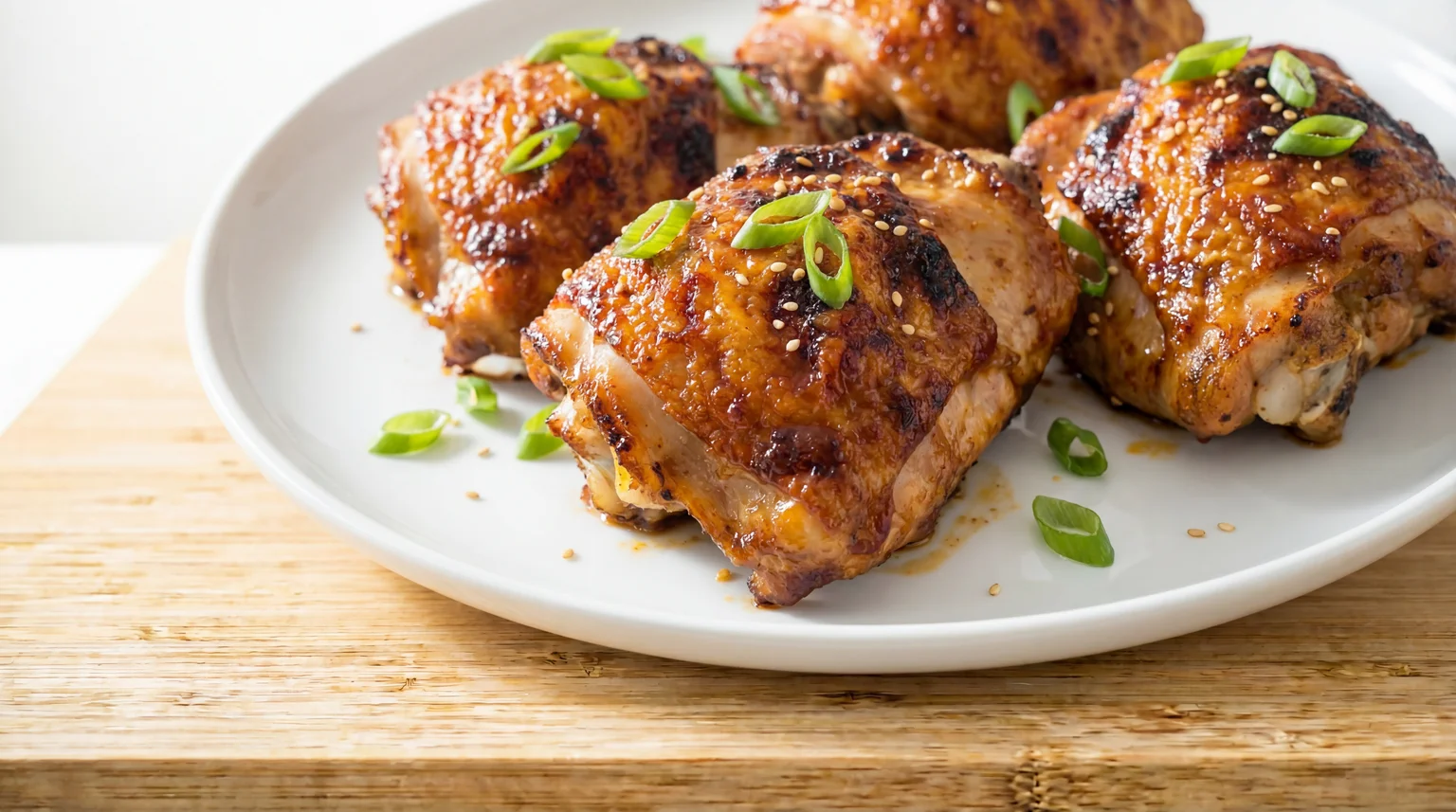 Spicy Miso Chicken Thighs