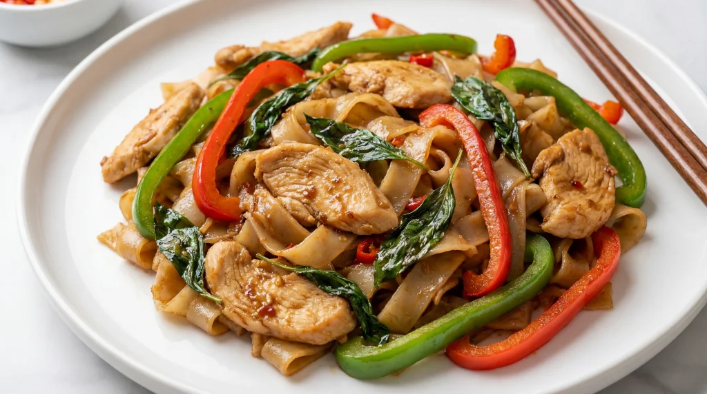 Spicy Thai Drunken Noodles (Pad Kee Mao)