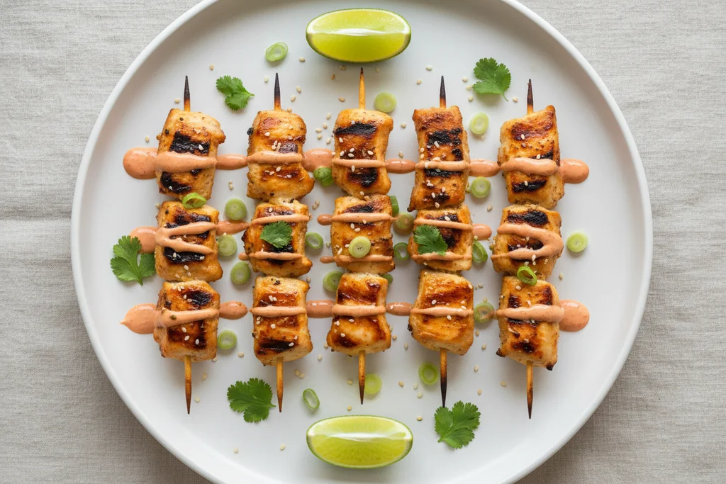 Bang Bang Chicken Skewers Recipe