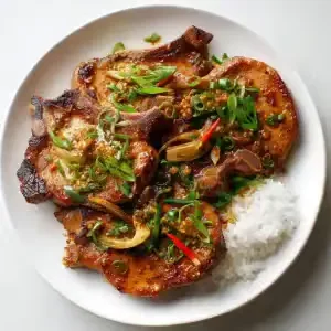 Easy Vietnamese Lemongrass Pork Chops