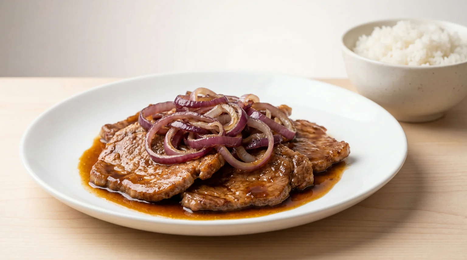 Pork Steak (Bistek Tagalog) Recipe