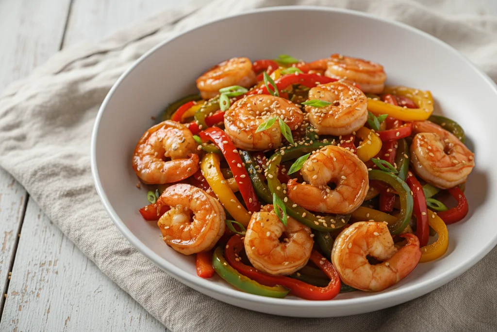 Quick & Easy Shrimp and Bell Pepper Stir Fry Recipe