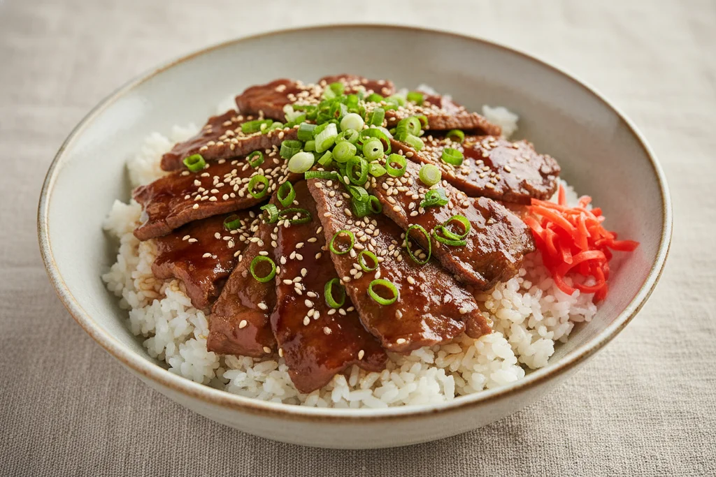 Japanese-Style Teriyaki Beef Bowl