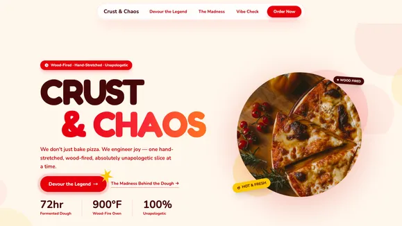 Crust & Chaos template preview