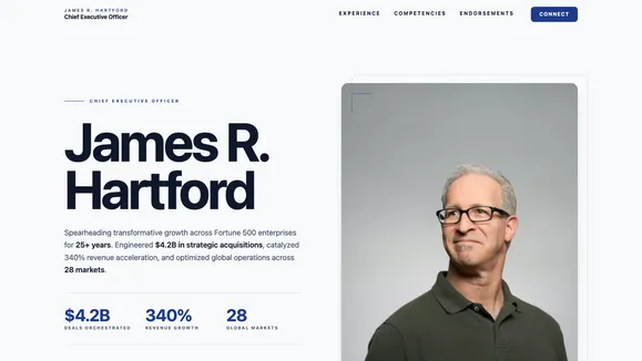 Executive Profile template preview