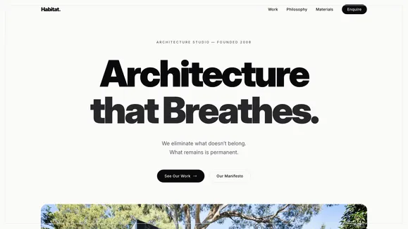 Habitat Homes template preview