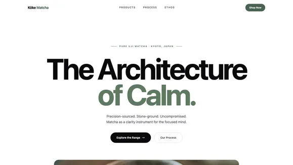 Matcha Zen template preview