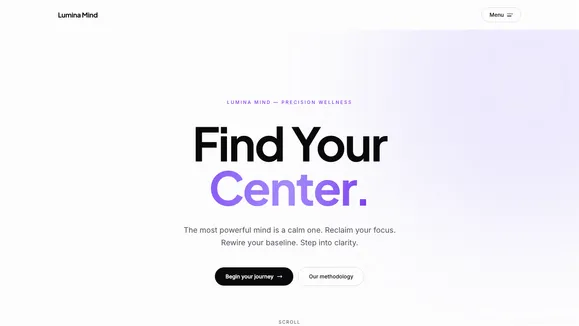 Lumina Mind template preview