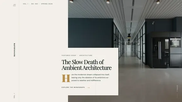 Monograph template preview