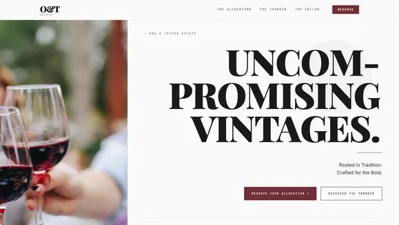 Oak Barrel Wines template preview