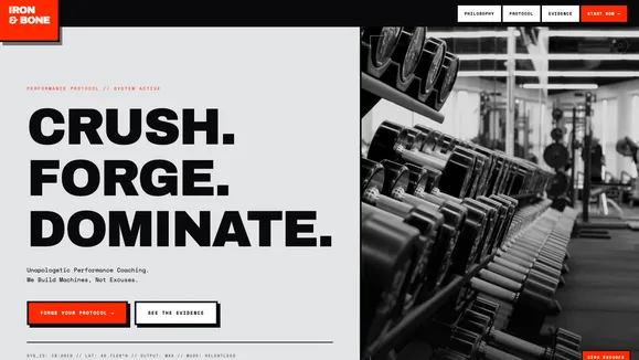 Peak Grit Fitness template preview