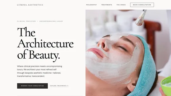Lumina Aesthetics template preview
