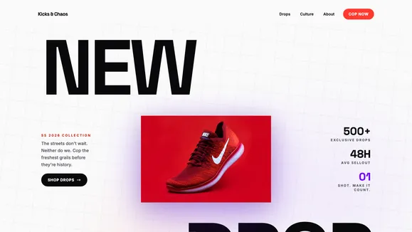 Sole Drop template preview