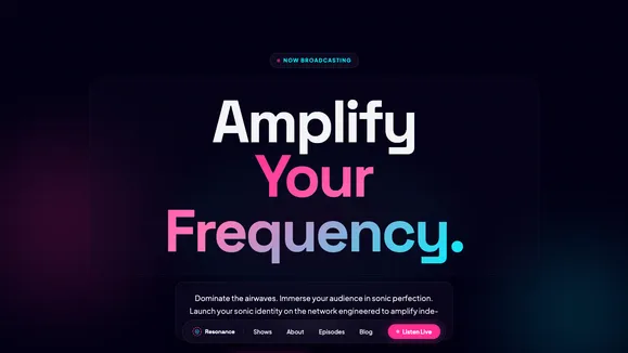 Sound Wave Network template preview