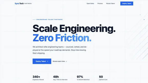 Talent Sync template preview