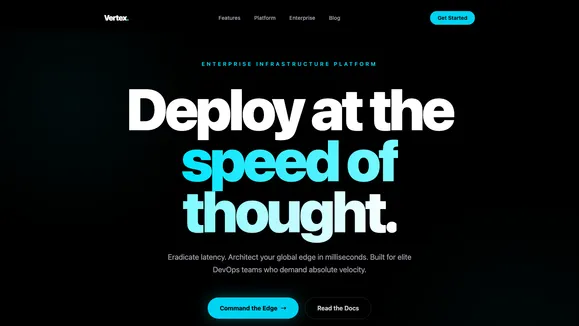Vertex Saas Platform template preview