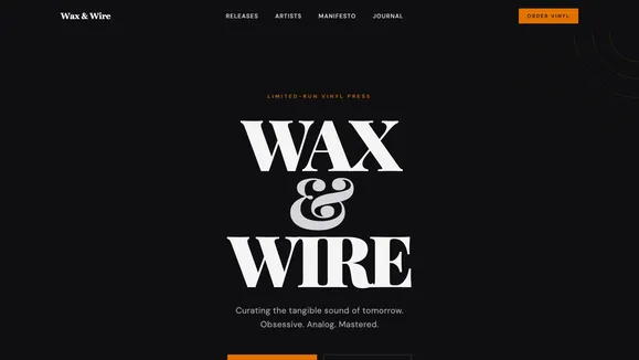 Vinyl Collective template preview