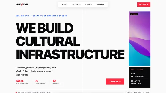Vivid Pixel Studio template preview
